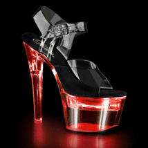 FINAL SALE PLEASER FLASHDANCE-708 7&quot; Heel Platform LED Illuminated Strap... - €45,58 EUR
