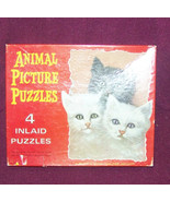 set of [4} childerns vintage inlaid puzzles {animal puzzles} - £31.47 GBP