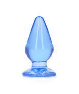 RealRock Crystal Clear 4.5 in. An*l Plug Blue - £27.29 GBP