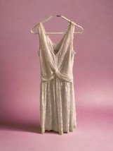 NWT Dressbarn Lace Dress Size 8 White Sleeveless V neck Summer Spring Ea... - £28.60 GBP