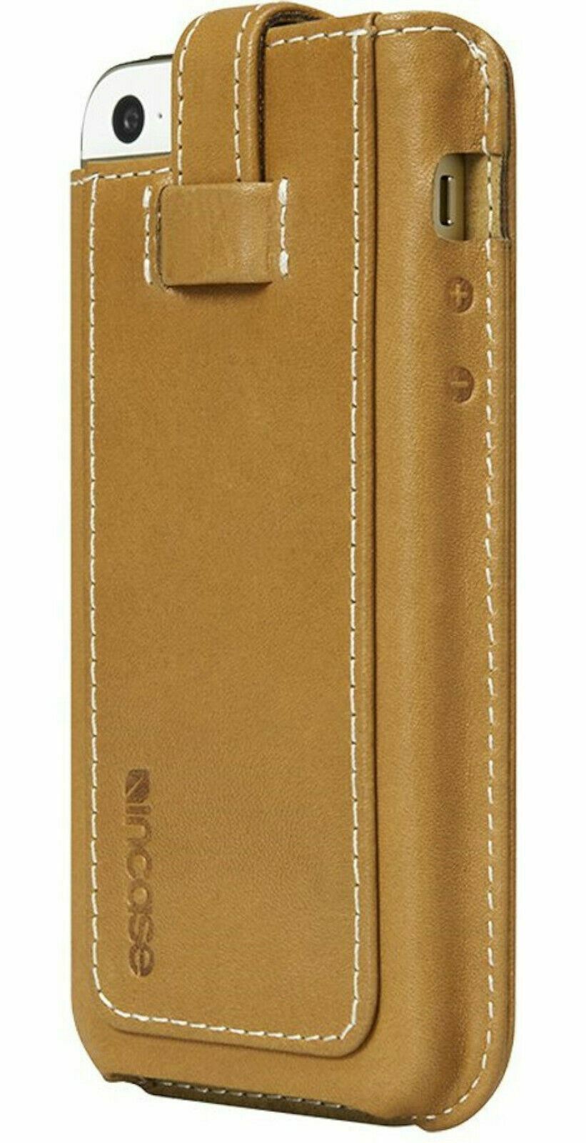 NEW Incase Leather Fitted Sleeve TAN/BROWN ES89059 for Apple iPhone 5s/5c/5 - $10.30