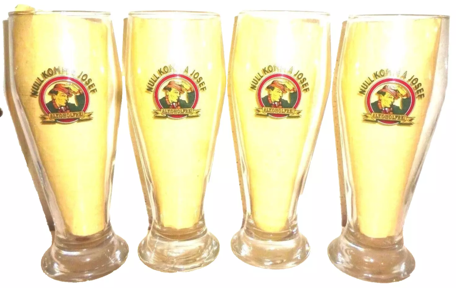 4 Ottakringer Vienna Null Komma Josef  Austrian Beer Glasses - $20.37 CAD