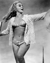 Ann-Margret 1960&#39;s pin-up pose in bikini jumping on trampoline 8x10 photo - £7.83 GBP