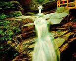 Sabbaday Falls Kancamagus Highway White Mountains NH Chrome Postcard UNP - $2.92