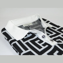 Men's Sports Shirt LCR MIZUMI Soft Cotton Blend Fashion Polo Style 11170-A Black image 4