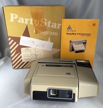 KODAK PartyStar Kodamatic 1980&#39;s Trimprint Instant Camera w/ Box, Booklet - $272.75 MXN