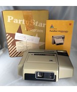 KODAK PartyStar Kodamatic 1980&#39;s Trimprint Instant Camera w/ Box, Booklet - $272.42 MXN