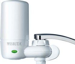 Brita Faucet Mount Water Filter For Sink, Removes 99% Of Lead, Elite, White - $42.96