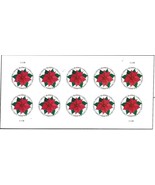 Global Poinsettia Sheet - 10 International First Class  -  Stamps Scott ... - $21.55