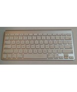 Apple A1314 Wireless Keyboard White Keys Aluminum Metal - Tested - £23.35 GBP