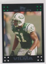 Jonathan Vilma Jets Linebacker 2007 Topps Card # 278 Near Mint - £1.42 GBP