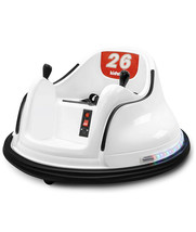 Kids White Bumper Car Vehicle Electric Ride On With Remote Control Features (a) - £633.08 GBP