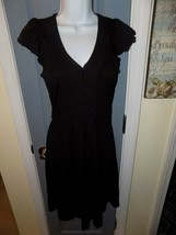 Ann Taylor LOFT Tie Behind Black Dress Size 2 Petite Women&#39;s EUC - £25.85 GBP