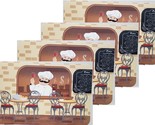 Set of 4 Same Kitchen Plastic Placemats (11&quot;x17&quot;) FAT CHEF BEHIND THE CO... - £14.76 GBP