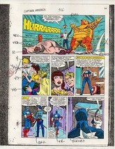 Original 1986 Marvel Comics Captain America 316 page 10 color guide art: 1980&#39;s - £37.66 GBP