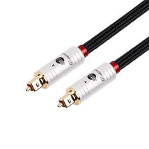 Jib Hifi Fiber Optical Audio Cable, Toslink Cable Male To Male (S/Pdif) ... - $50.99