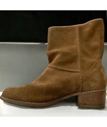 UGG Cyrindra Mid Calf Boots Booties Shoes Womens Size 7.5 Tan Suede Shea... - £37.80 GBP