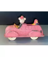 Vintage 1930s Disney Mickey Mouse Toy Fire Truck Sun Rubber Co - $25.00