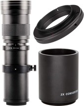 Ultimaxx 420-800Mm (840-1600) F/8.3-16 Hd Telephoto Zoom Lens For Nikon D3300, - £71.60 GBP