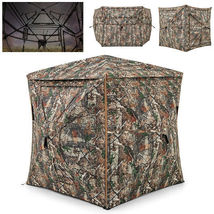 5-IN-1 Detachable Hunting Blind for 2-3 People with Skylight - Color: Camouflage - $148.99
