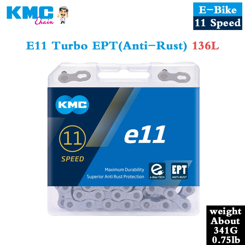 KMC E-Bike Chain E8 E9 E10 E11 E12 Chains 8 9 10 11 12 Speed Chain Anti-Rust Wea - £104.19 GBP