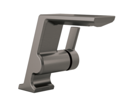 New Lumicoat Black Stainless Pivotal Single Handle Bathroom Faucet by Delta - $519.95
