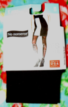 No Nonsense Women&#39;s Size S Black Opaque Great Shapes Shaping Tights - $6.99
