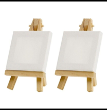 2 Sets Canvas Mini Easel Stand Decorative Child Student Manual Delicate - $9.78