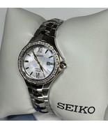Seiko Solar Coutura Ladies Watch Mother of Pearl Face Diamond Bezel w/ B... - €173,67 EUR