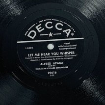 Alfred Apaka Hawaiian 78 RPM Let Me Hear You Whisper Farewell 10&quot; DECCA ... - $11.40