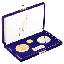 1975 Japanese Emperor &amp; Empress US Visit Commemorative 3 Coin Set - £1,096.26 GBP