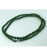 Natural Untreated Burmese Type A Jade Bead Necklace, With Authentication... - $1,594.00