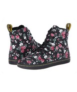 Doc Martens HACKNEY Canvas Black Vintage Roses 7-Eye Lace-Up Shoes / Boo... - £60.45 GBP
