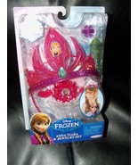 Disney Store FROZEN Anna Tiara &amp; Ring &amp; Earrings &amp; Necklace set NEW - $371.33 MXN