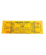 1977 Robert E. Lee High School vs. Galena Park High School Football Tick... - $20.45 CAD