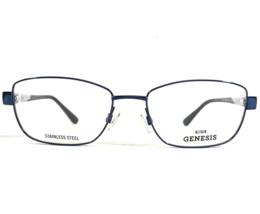 Altair Genesis Eyeglasses Frames G5036 414 NAVY Blue Grey Square 53-17-140 - £40.33 GBP