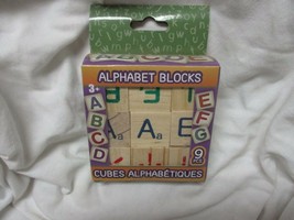 Alphabet Wooden Blocks (9 Count) - £9.25 GBP