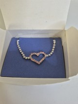 Avon Vintage 2003 Sparkling Chain Bracelet With Rhinestone Heart Accent ... - $219.11 MXN