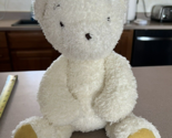 Pottery Barn Kids My First Teddy Bear  Plush White Toy lovey Rare white 13&quot; - $29.65