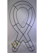 SHIP24-Breast Awareness-Shaped Wire Frame for Wreath 20&quot;x9 3/4” by Flora... - £10.96 GBP