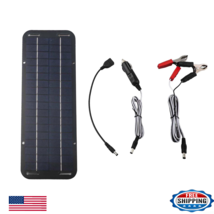 30W Portable Solar Panel Battery Maintainer 12V Trickle Charger Kit Suction - $30.68