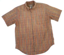 The Territory Ahead Men&#39;s XL Plaid Textured Short Sleeve Casual Shirt - £29.28 GBP
