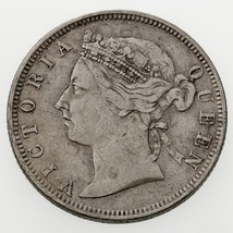 1893 Straits Siedlungen 20 Cent Münze IN Extra Fein Zustand (XF ), Km 12 - £119.08 GBP