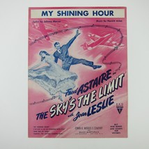 Sheet Music My Shining Hour The Sky&#39;s The Limit Fred Astaire Joan Leslie 1943 - £7.98 GBP