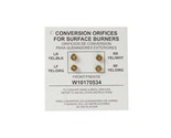 Genuine Range Lp Conversion Kit For Whirlpool WFG515S0ES1 WFG361LVS3 WFG... - $69.29