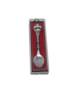 Vintage Souvenir Spoon Collectible Quebec Canada In Case Fleur De Lis - £5.23 GBP