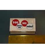 Rubber Stamps - YOU were on MY mind (New) - $8.00