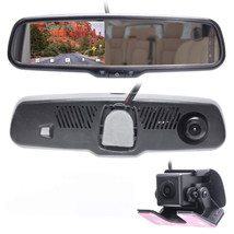 Rear View Mirror with 4&quot; LCD Screen Dash Cam &amp; In-Cabin + AHD Backup Camera - £152.88 GBP