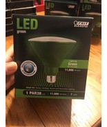 Feit PAR38/G/10KLED/BX Non-Dimmable Green LED Bulb, PAR38, 7W - $9.78