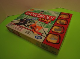 Monopoly Junior Board Game Hasbro Boy Girl Kids 5+ Cat Dog Ship Car Complete - £14.38 GBP